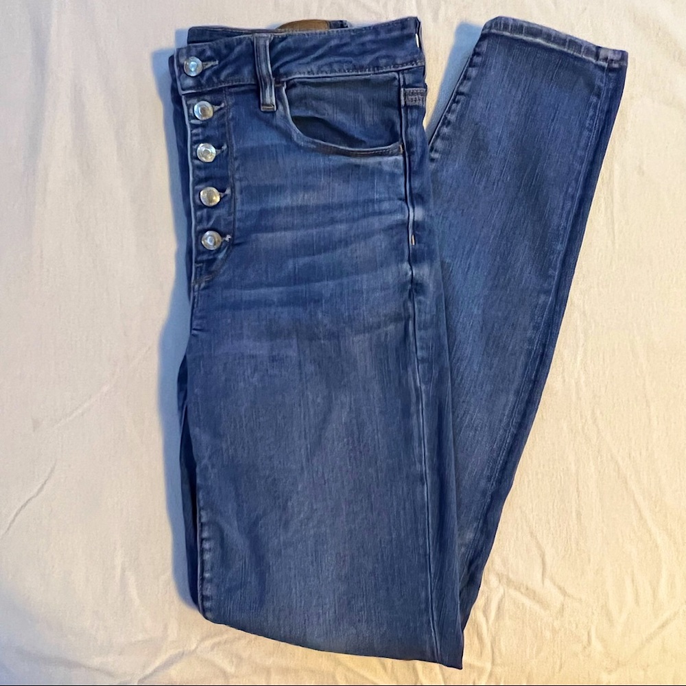 American Eagle Super High Rise Jeggings 12 Long